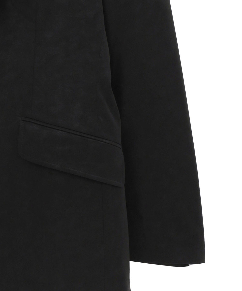 MEN'S BIGI フェイクレザー テーラードジャケット ブラック