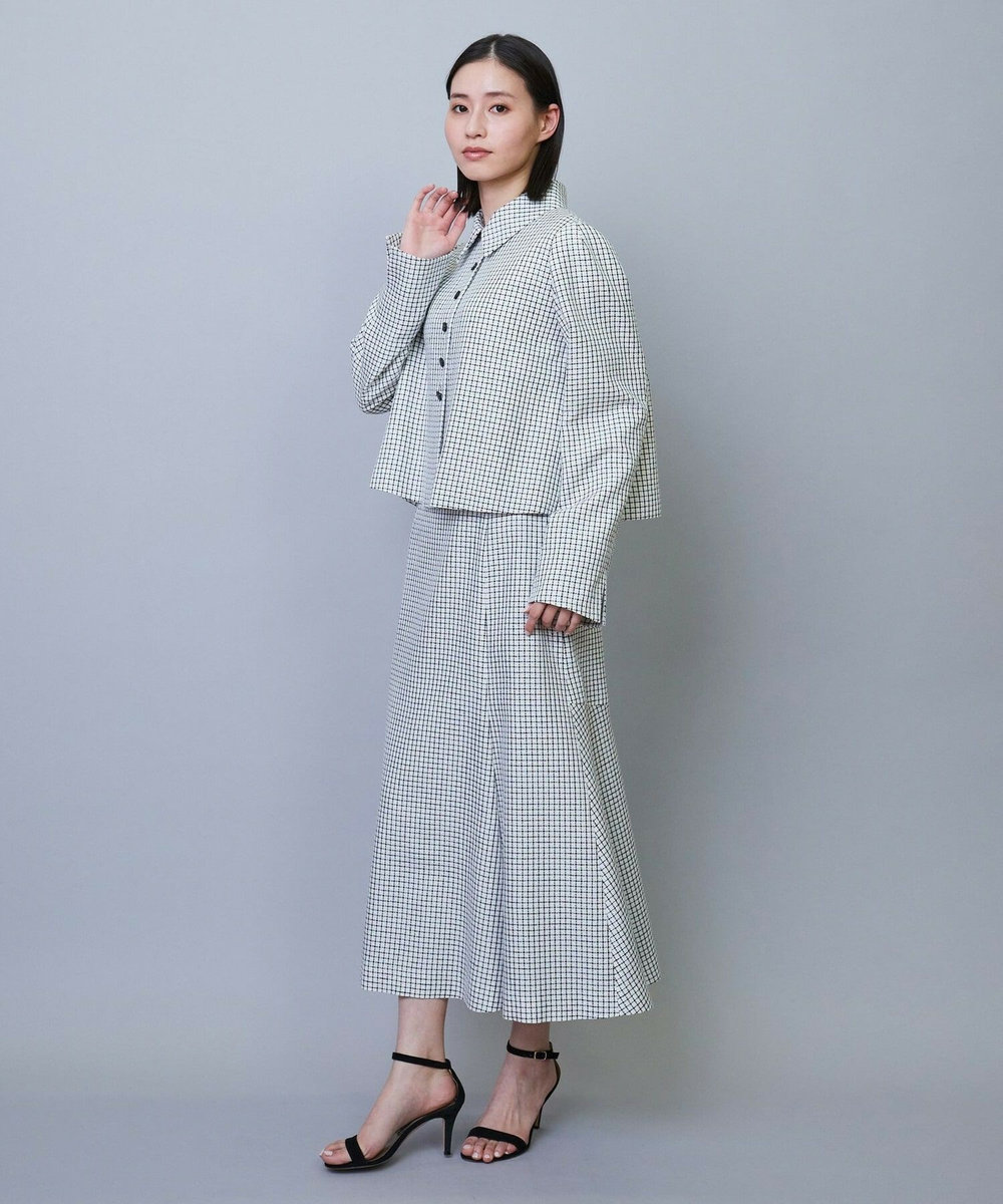 L'EQUIPE COUTURIER シルクテープチェックジャケット ブラック