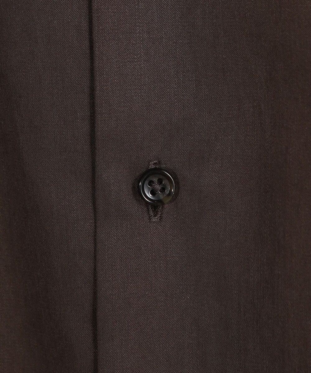 MEN'S BIGI リヨセルコットンサテンシャツ ブラウン