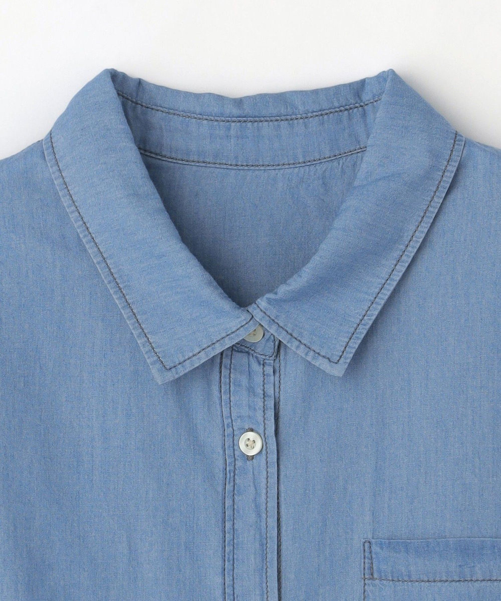 feerique Lサイズ（大きいサイズ） 【大きいサイズ】feerique 3OZデニムシャツ サックスブルー