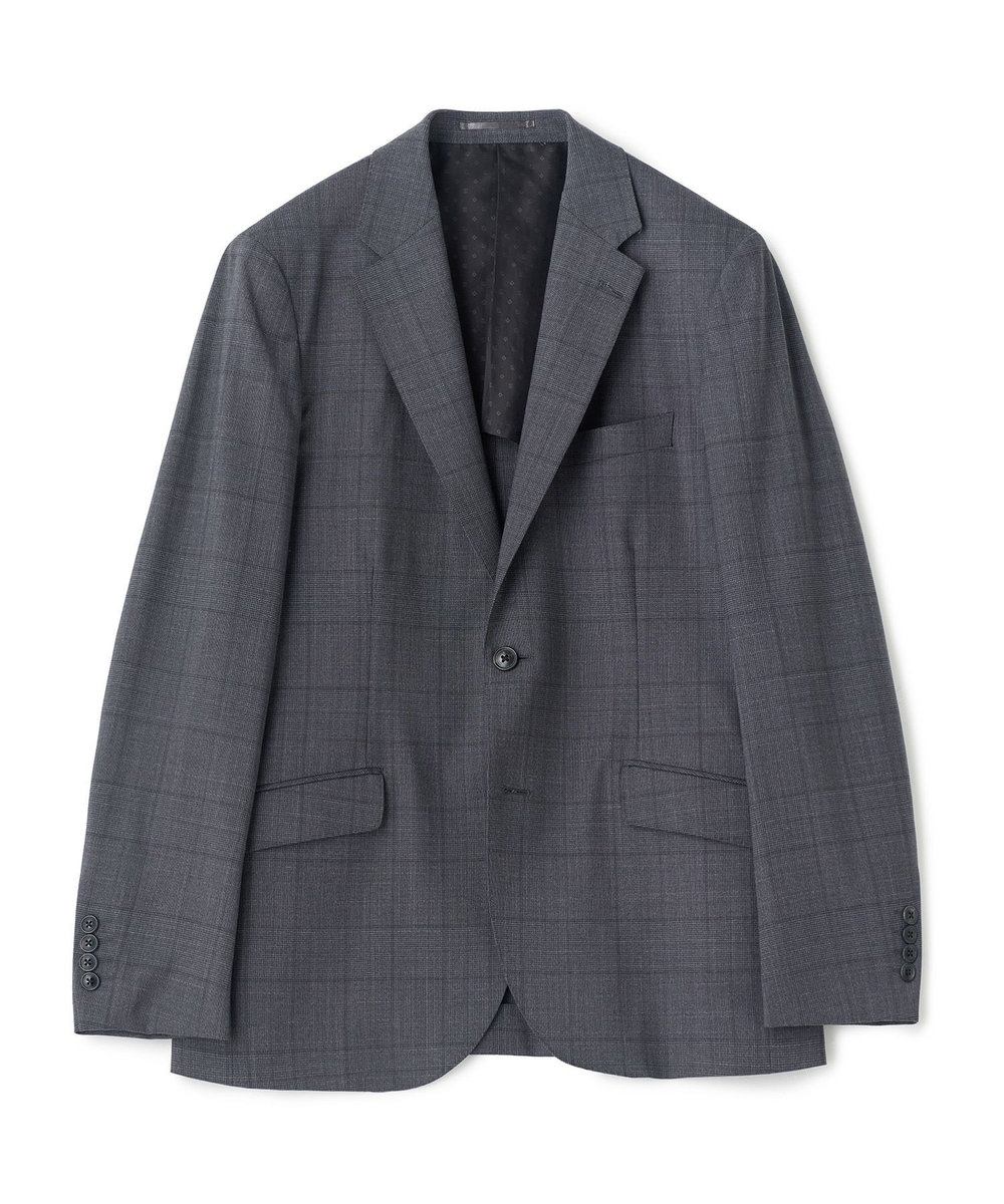 MEN'S BIGI 【Loro Piana/ロロ・ピアーナ】ウール梳毛 グレンチェック柄スーツ グレー