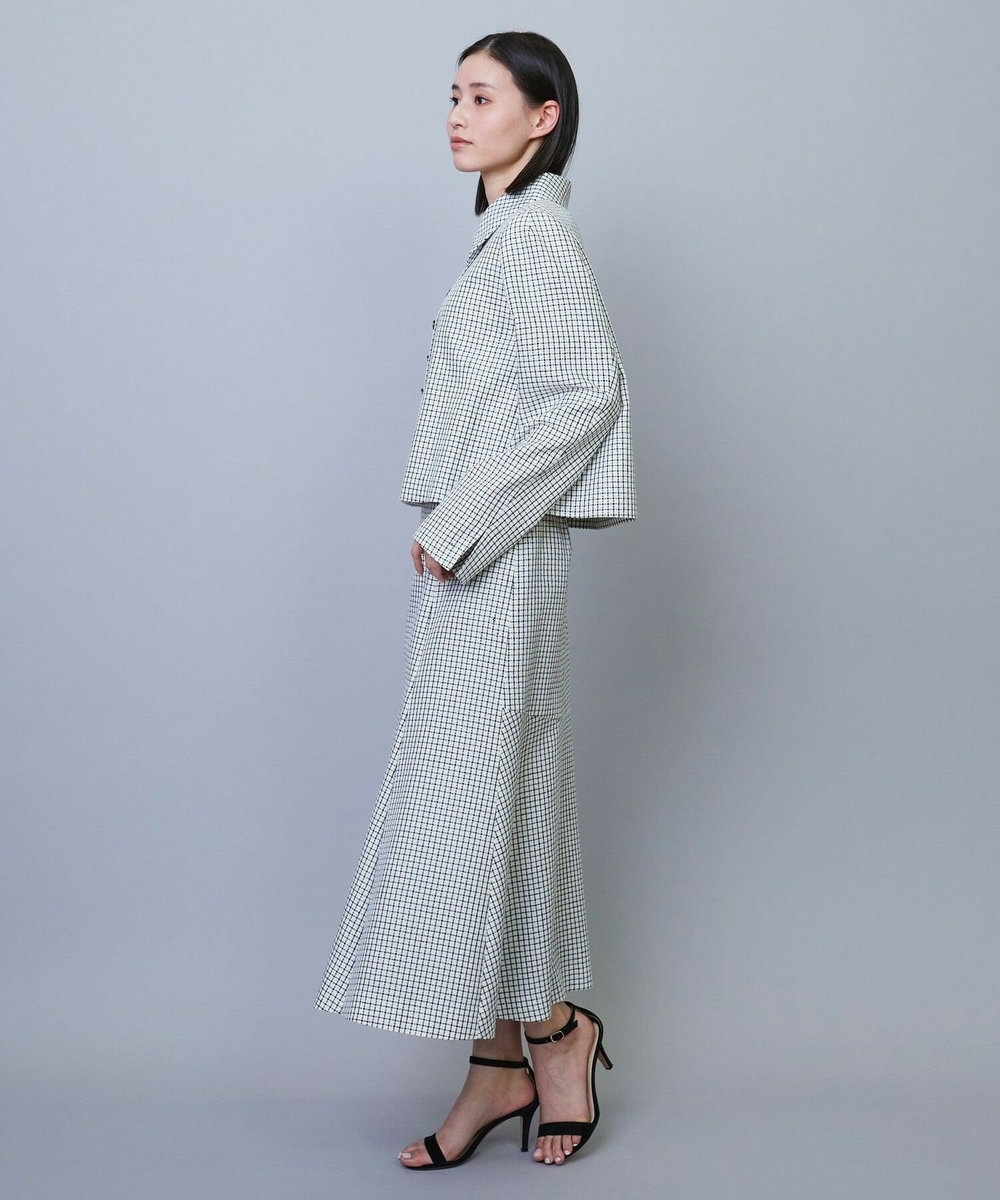 L'EQUIPE COUTURIER シルクテープチェックジャケット ブラック