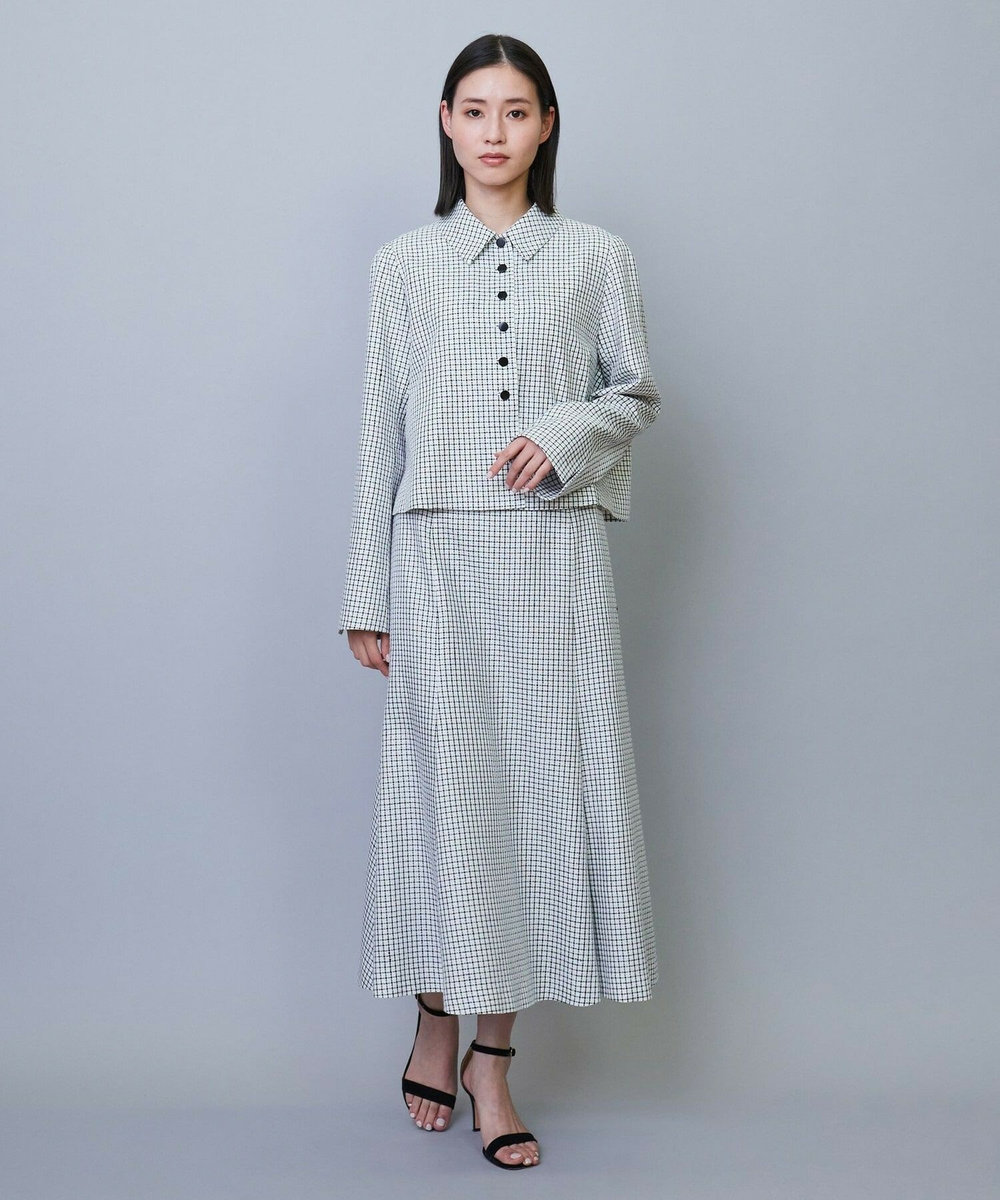 L'EQUIPE COUTURIER シルクテープチェックジャケット ブラック