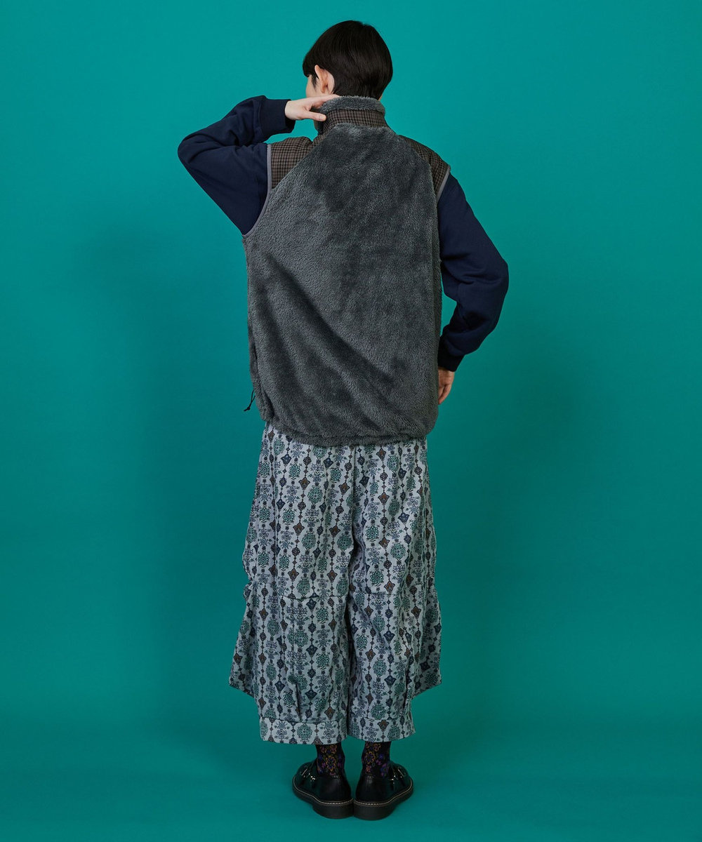 FRAPBOIS FRAPBOIS×WILD THINGS シャギーフリースベスト グレー