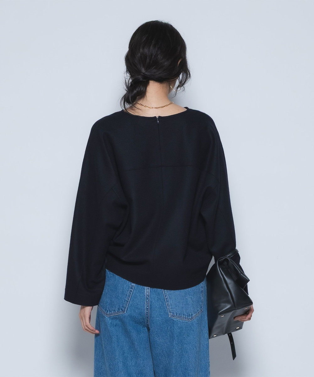1er Arrondissement ウールスムースドルマントップス ネイビー