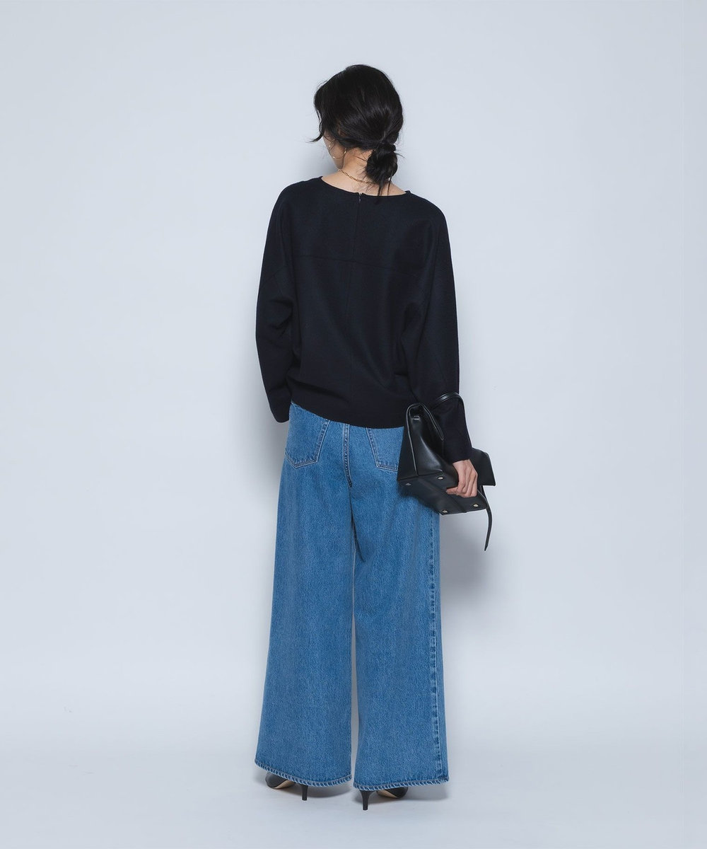 1er Arrondissement ウールスムースドルマントップス ネイビー