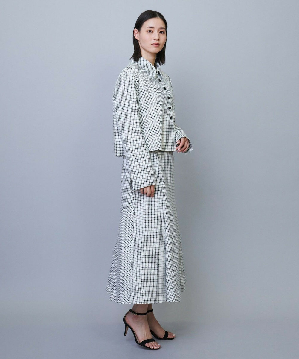 L'EQUIPE COUTURIER シルクテープチェックジャケット ブラック