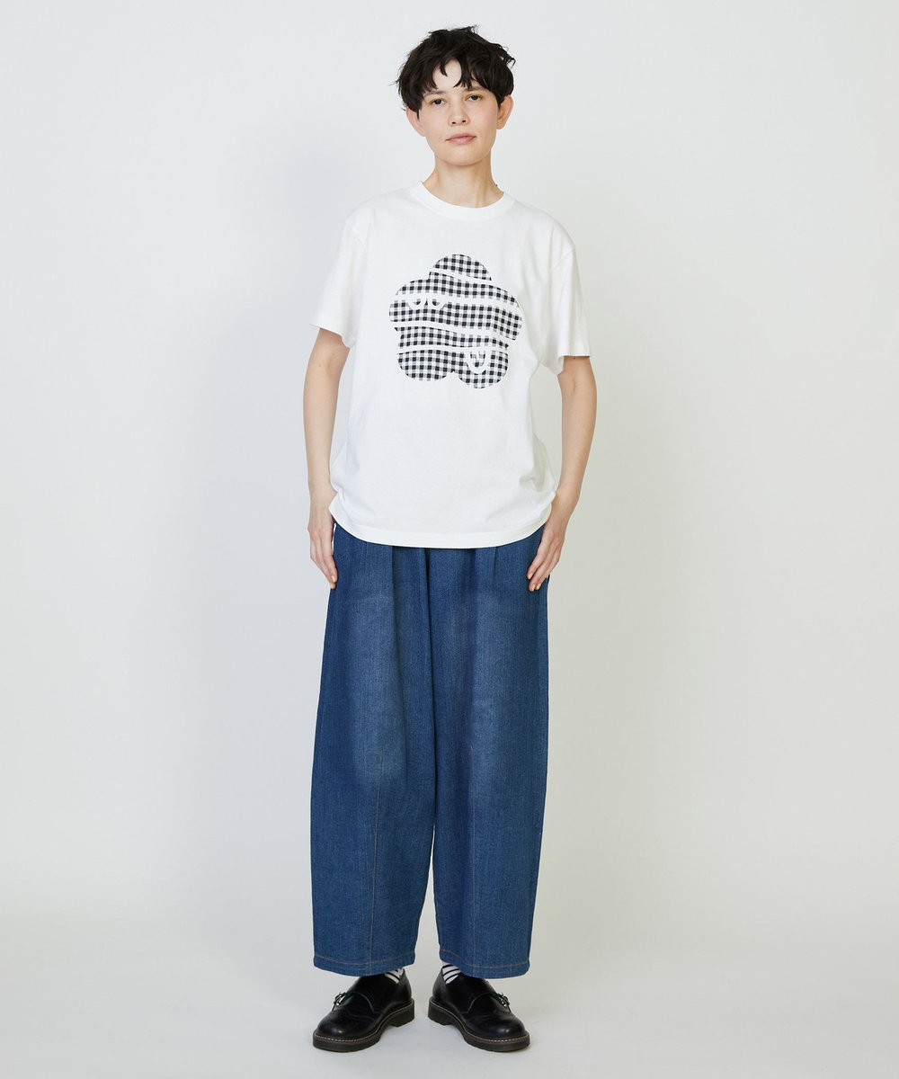 FRAPBOIS ギンガムパーキー Tシャツ ホワイト