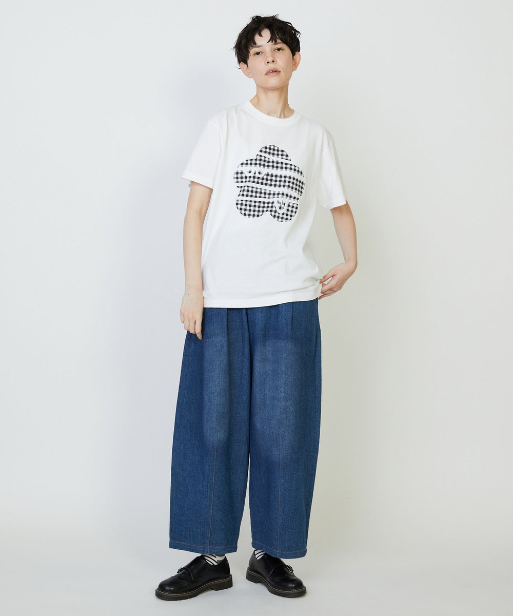 FRAPBOIS ギンガムパーキー Tシャツ ホワイト