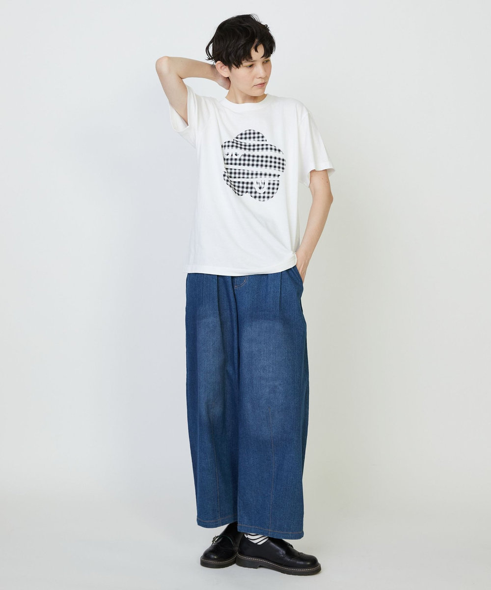 FRAPBOIS ギンガムパーキー Tシャツ ホワイト