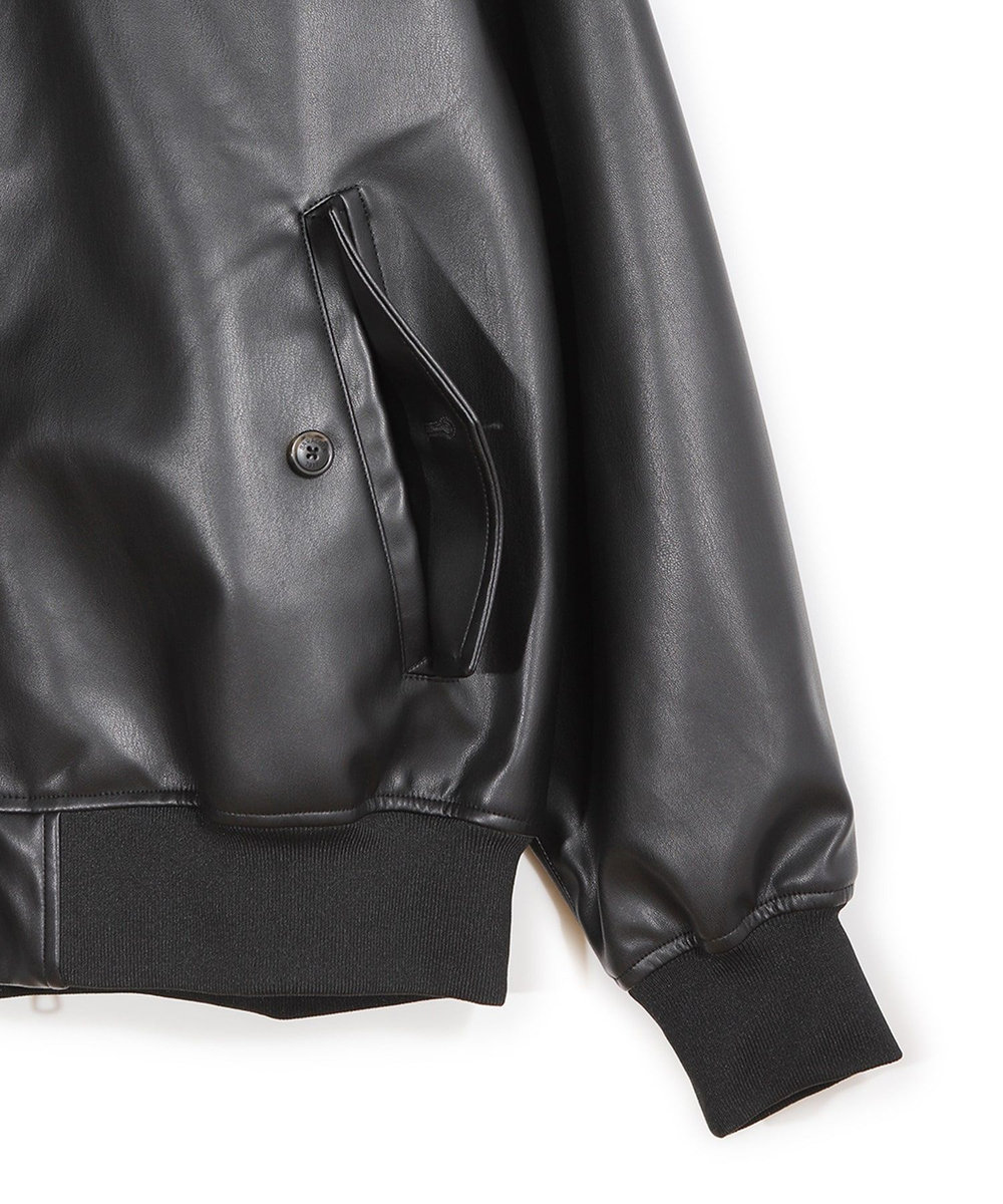 MEN'S BIGI 【BARACUTA/バラクータ】別注フェイクレザーG9ハリントンジャケット ブラック