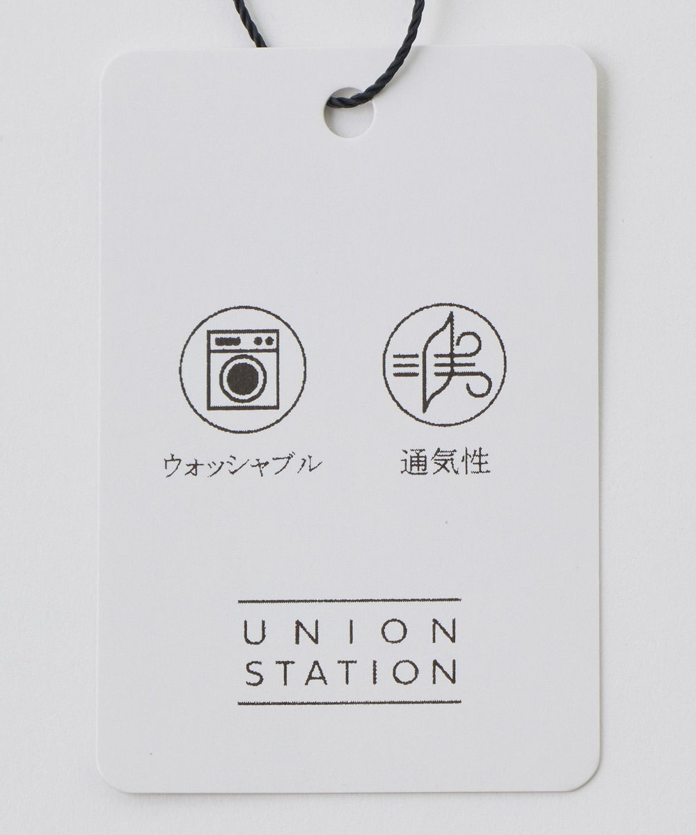 UNION STATION 【COOLMAX】フレンチリネン7分袖シャツ＜マシンウォッシャブル・通気性＞ ホワイト
