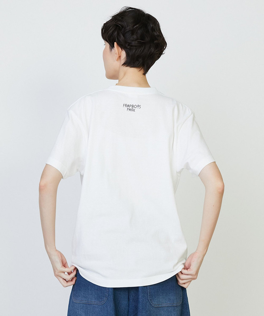 FRAPBOIS ギンガムパーキー Tシャツ ホワイト