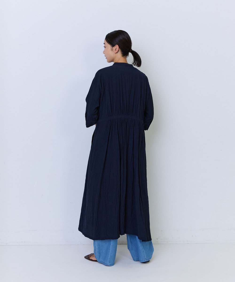ADIEU TRISTESSE ミラクルウェーブワンピース ネイビー