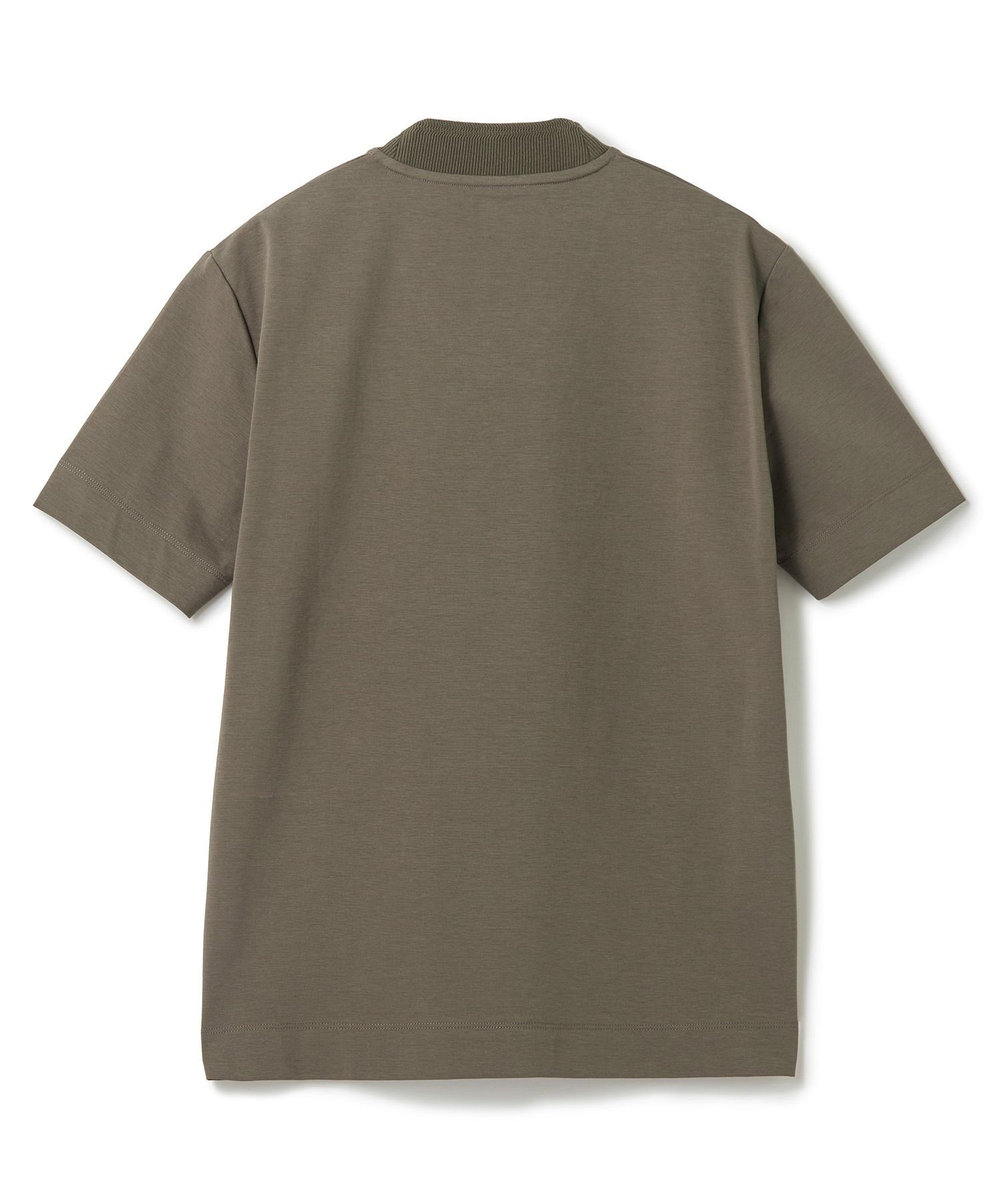 MEN'S BIGI 【ACTIVE TAILOR/アクティブテイラー】シルケットスムースVネックTシャツ＜接触冷感 / UVカット＞ ブラウン