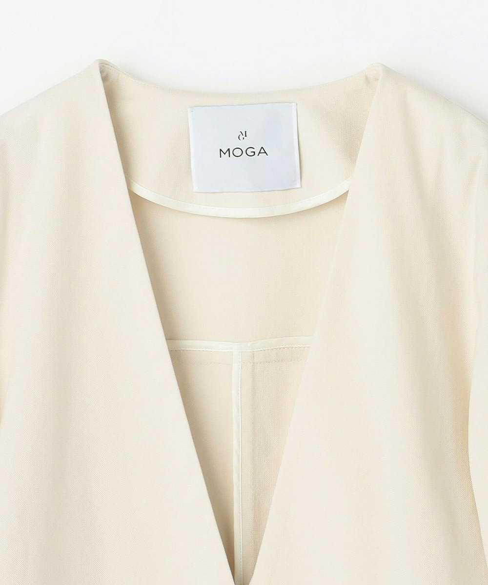 MOGA メモリートリコットワイドシルエットジャケット オフホワイト