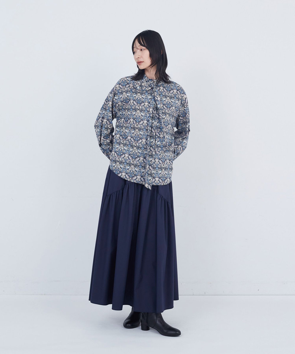 ADIEU TRISTESSE リバティプリントブラウス グレー系その他