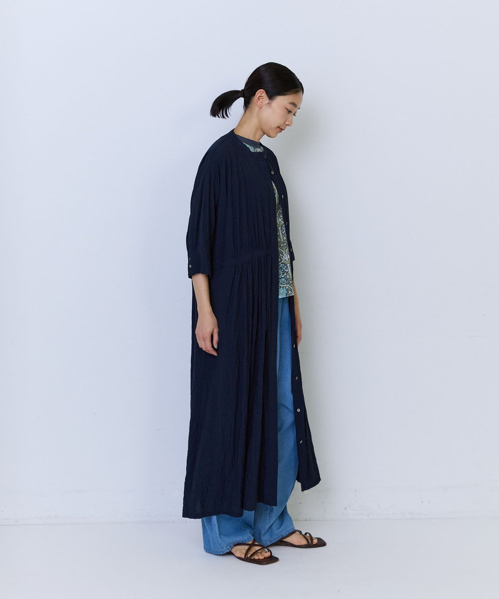 ADIEU TRISTESSE ミラクルウェーブワンピース ネイビー
