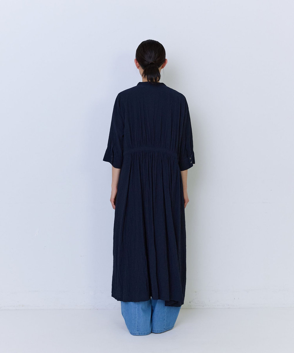 ADIEU TRISTESSE ミラクルウェーブワンピース ネイビー
