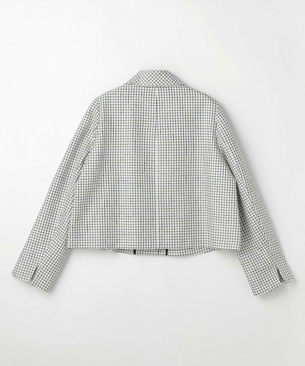L'EQUIPE COUTURIER シルクテープチェックジャケット ブラック