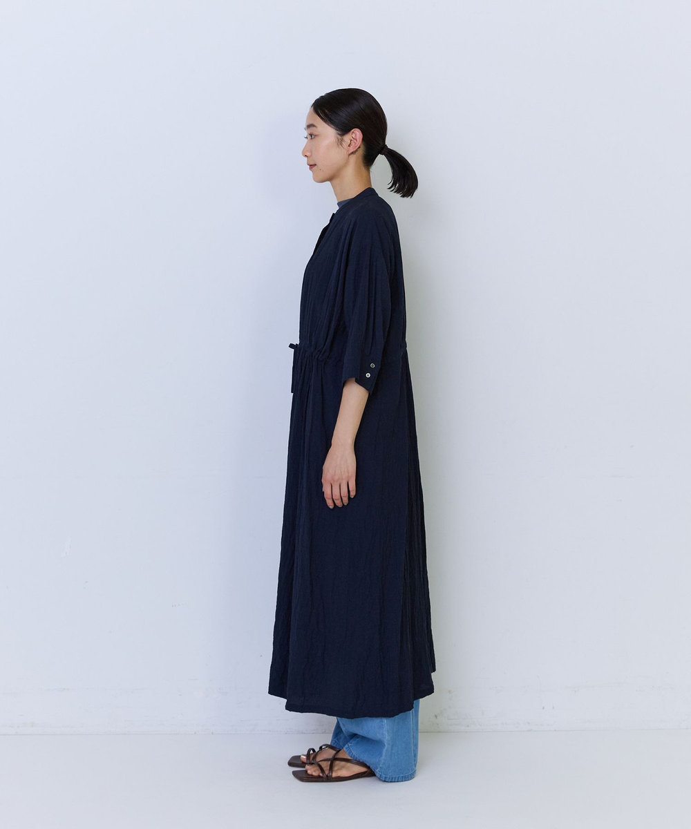 ADIEU TRISTESSE ミラクルウェーブワンピース ネイビー