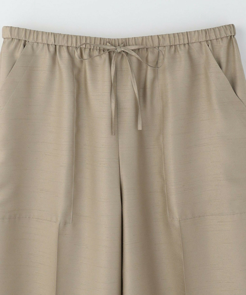 feerique Lサイズ（大きいサイズ） 【大きいサイズ】feerique シャンタンイージーパンツ グレイッシュベージュ