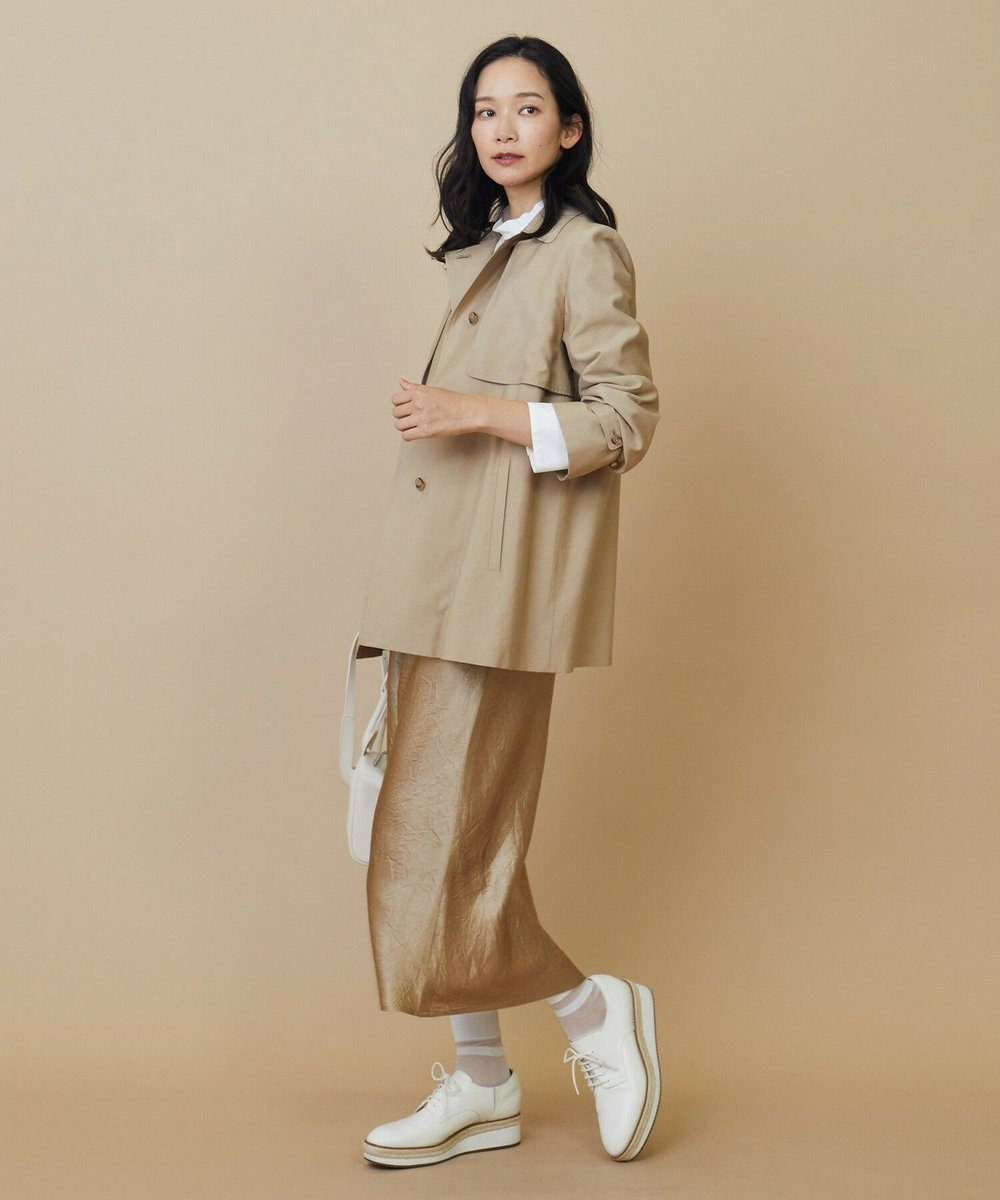 L'EQUIPE ヴィンテージサテンスカート ベージュ