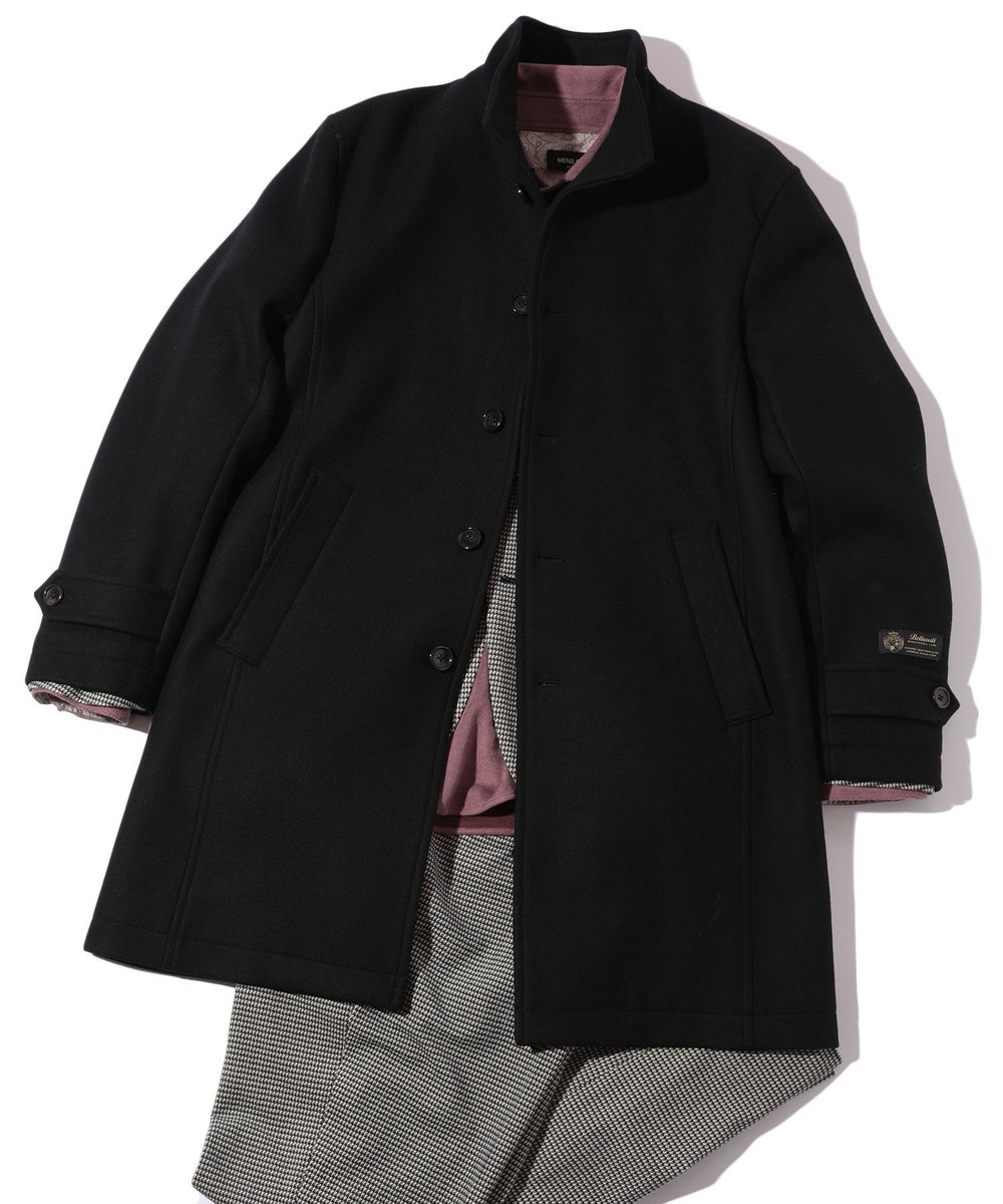 MEN'S BIGI 【Bellandi/べランディ】スタンドカラーコート ブラック