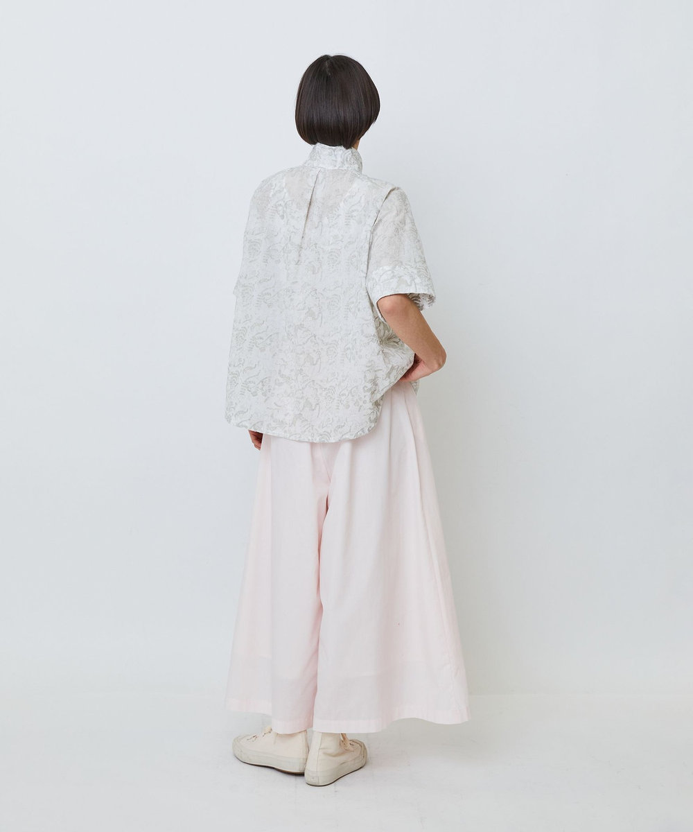 LOISIR 【アーティストコラボ】LOISIR×TORANEKOBONBON エンブロイダリーAラインシャツ ベージュ系その他