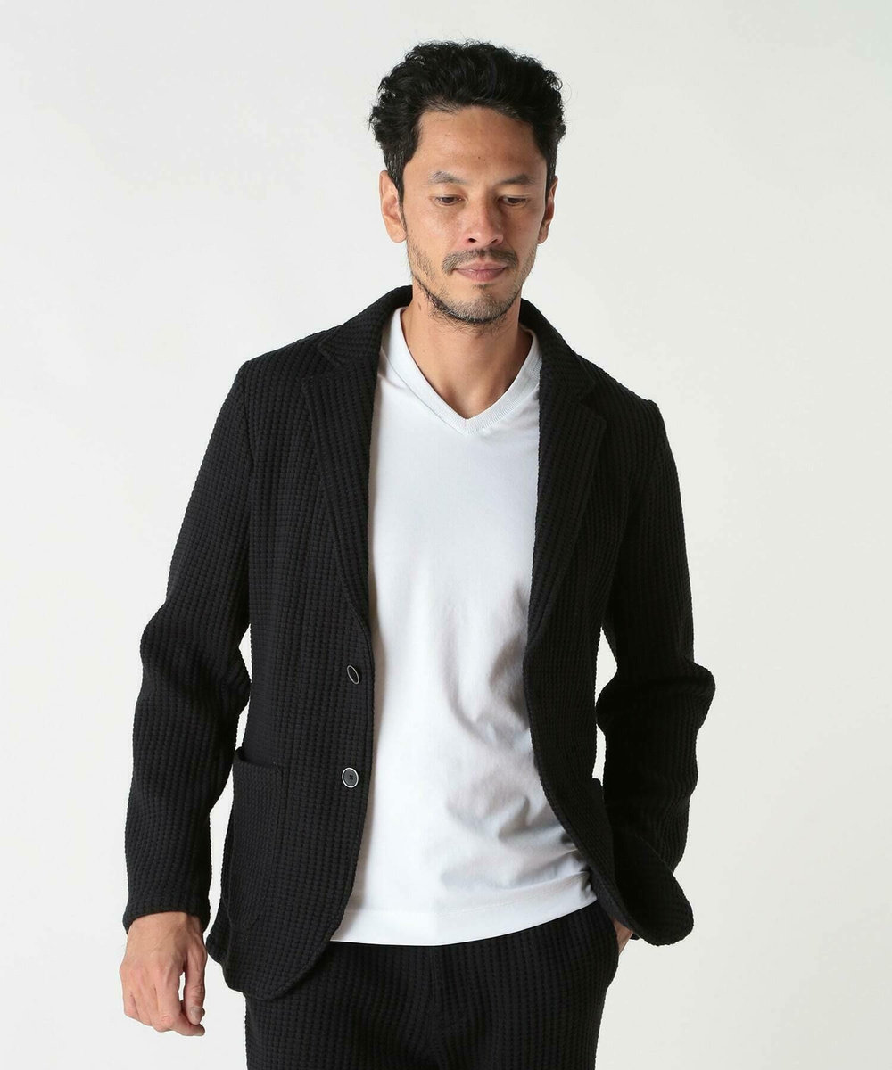 MEN'S BIGI オニワッフルジャケット ブラック