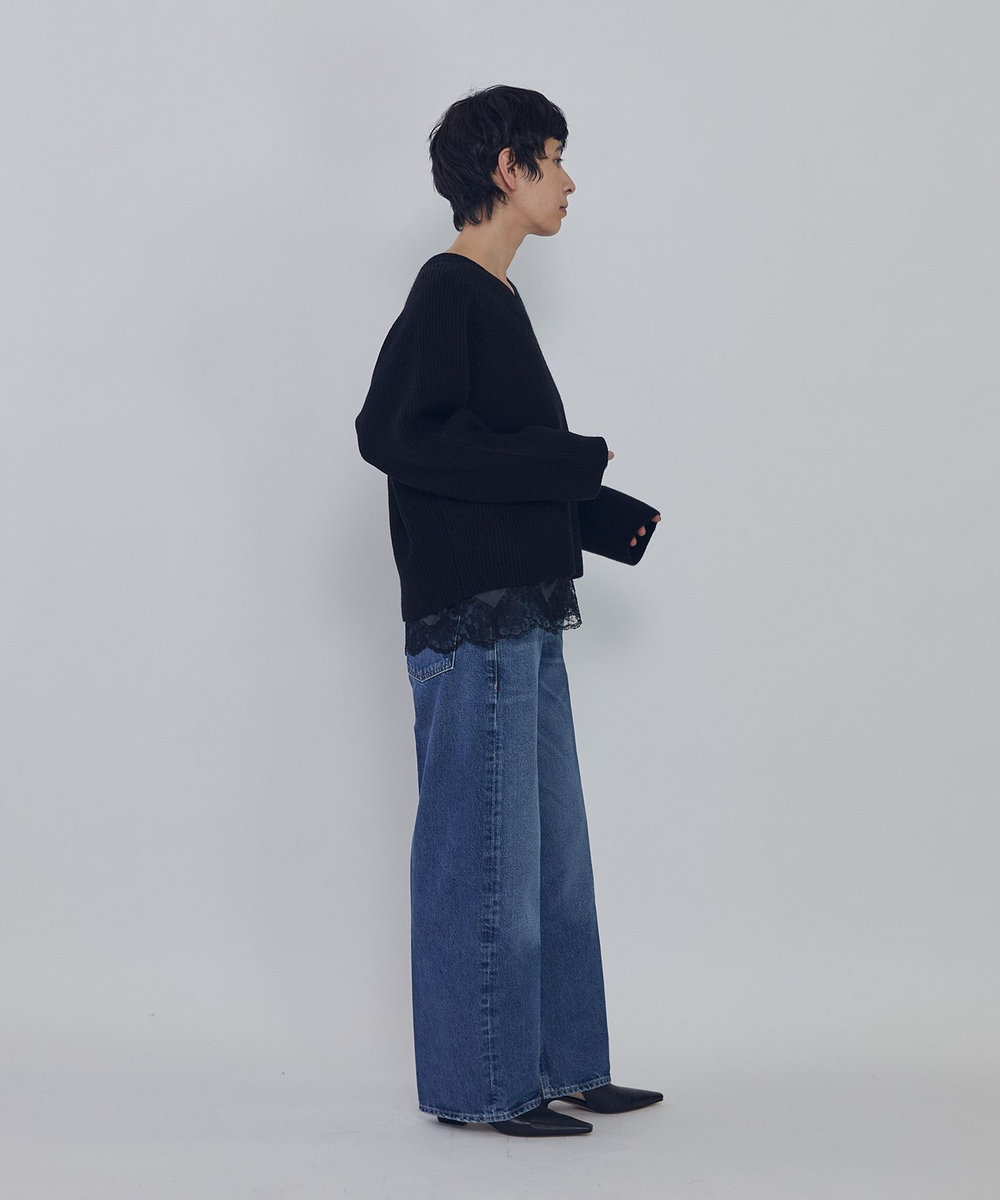 1er Arrondissement ＜CITIZENS OF HUMANITY（シチズンズ オブ ヒューマニティ）＞“AYLA BAGGY CROP PETITE"デニムパンツ ブルー