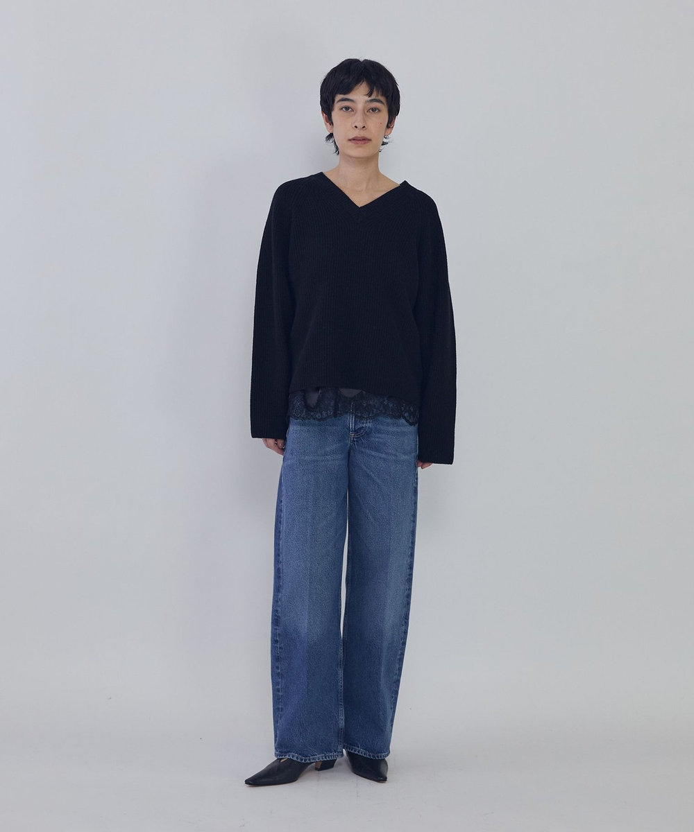 1er Arrondissement ＜CITIZENS OF HUMANITY（シチズンズ オブ ヒューマニティ）＞“AYLA BAGGY CROP PETITE"デニムパンツ ブルー