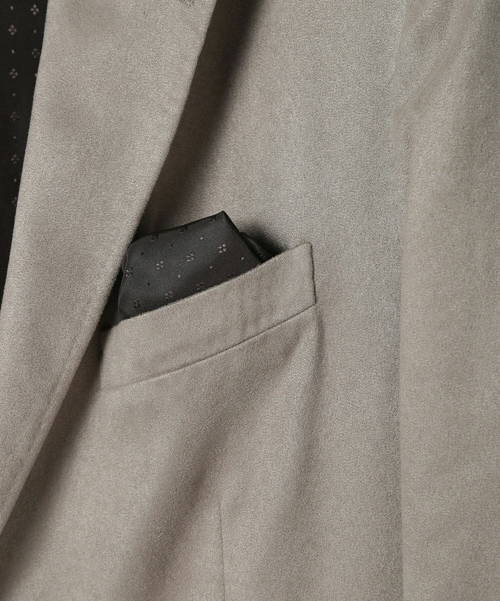 MEN'S BIGI コマスエードストレッチジャケット（セットアップ対応） グレー