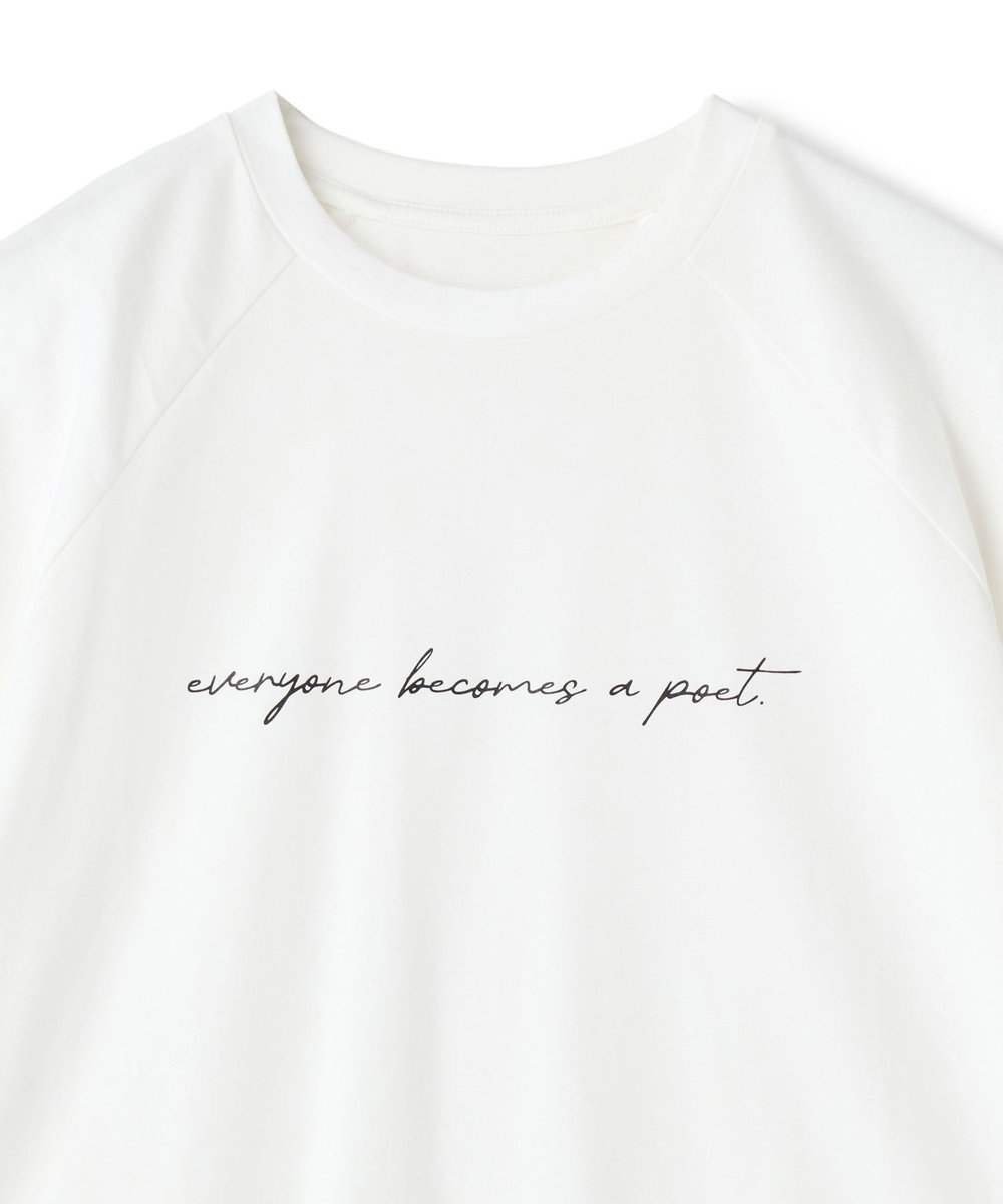 NOWADAYS ドライタッチコットンロゴＴシャツ ホワイト