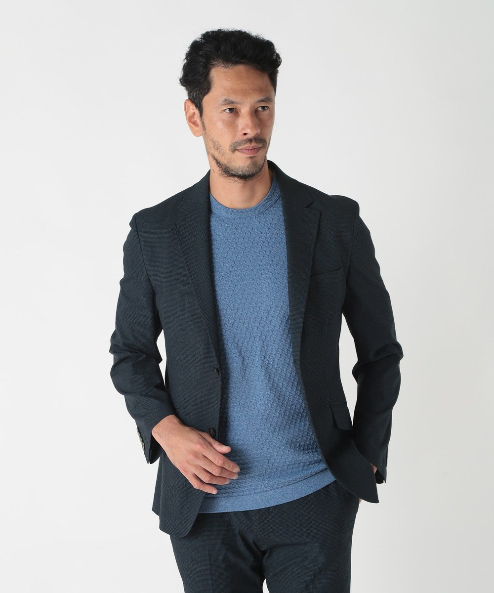 MEN'S BIGI ドットエアーメッシュプリントジャケット＜吸水速乾＞ ネイビー