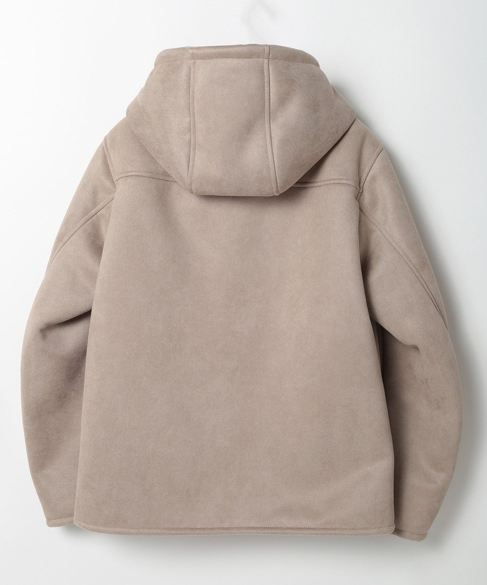 MEN'S BIGI テックレザームートンパーカー ベージュ