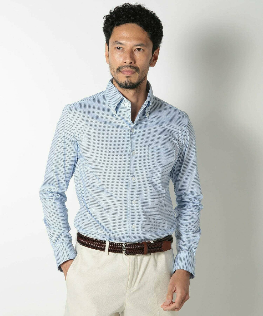 MEN'S BIGI 【DOMODOSSOLA】レザーメッシュプレーンベルト ブラウン