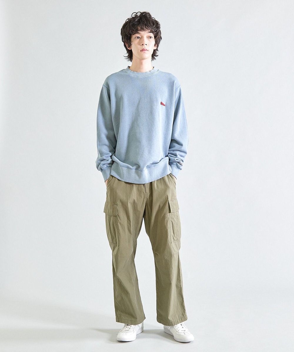 UNION STATION 【Good wear×BARRY McGEE×UNION STATION】ピグメント加工 別注クルーネックスウェット ブルー