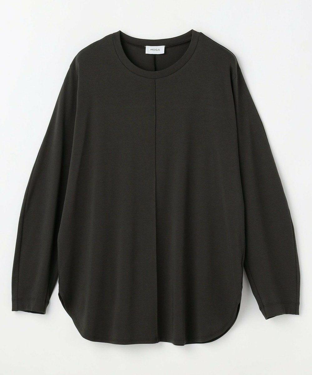 MOGA フレスカスライスドルマンスリーブTシャツ チャコールグレー
