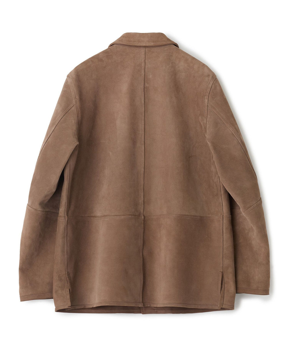 MEN'S BIGI ゴートスエード リバーシブル カバーオールブルゾン ベージュ