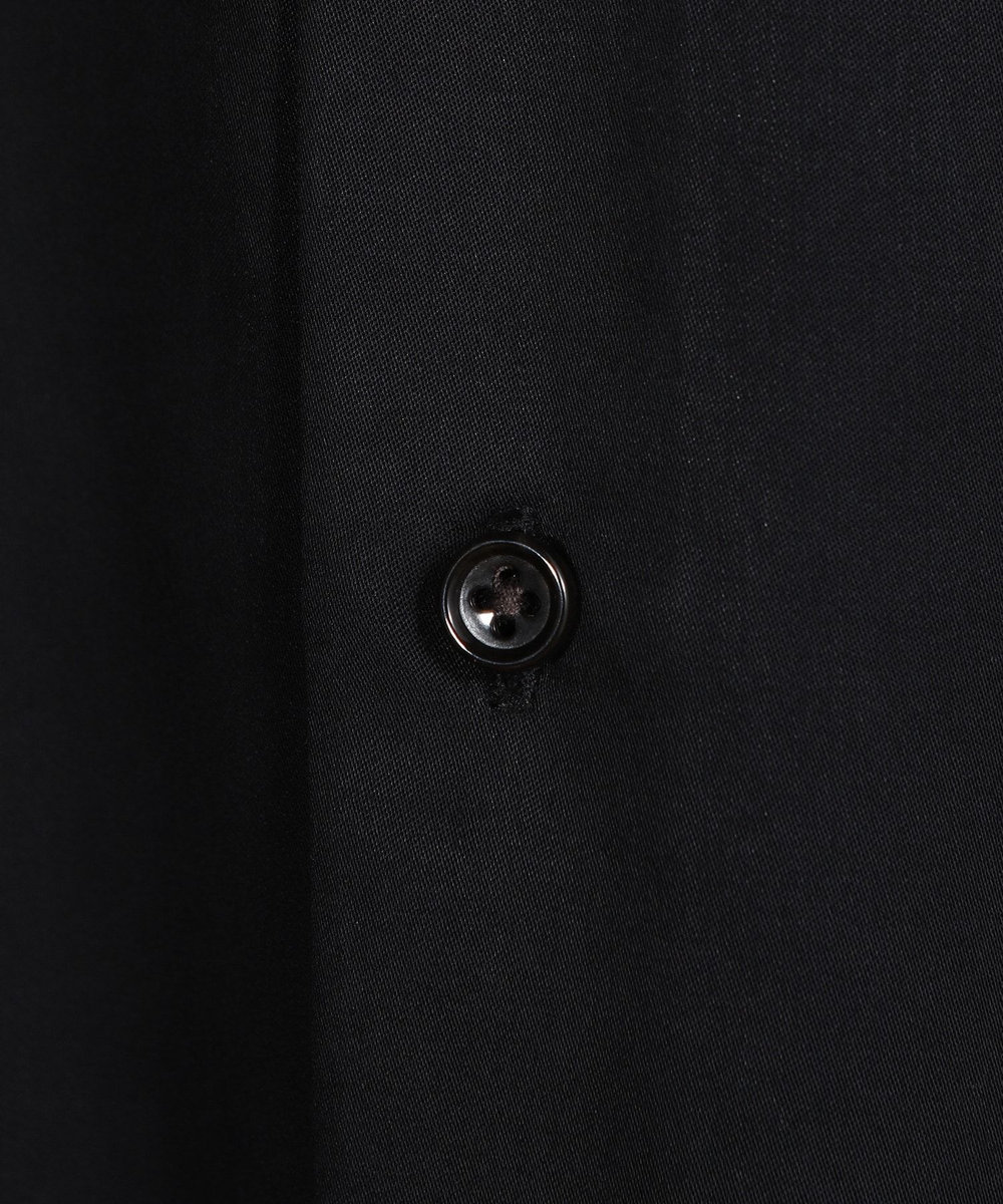 MEN'S BIGI リヨセルコットンサテンシャツ ブラック
