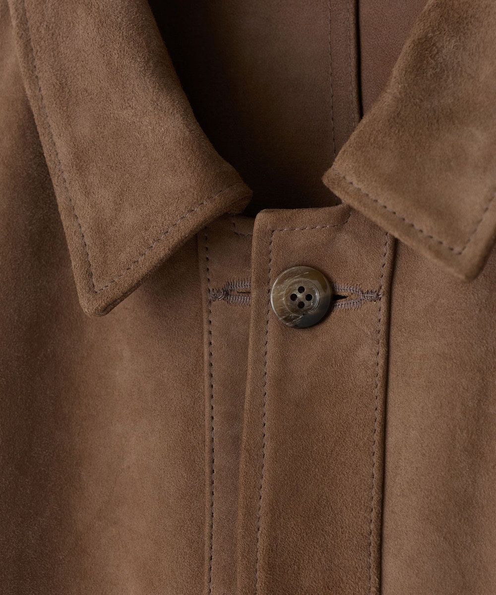 MEN'S BIGI ゴートスエード リバーシブル カバーオールブルゾン ベージュ