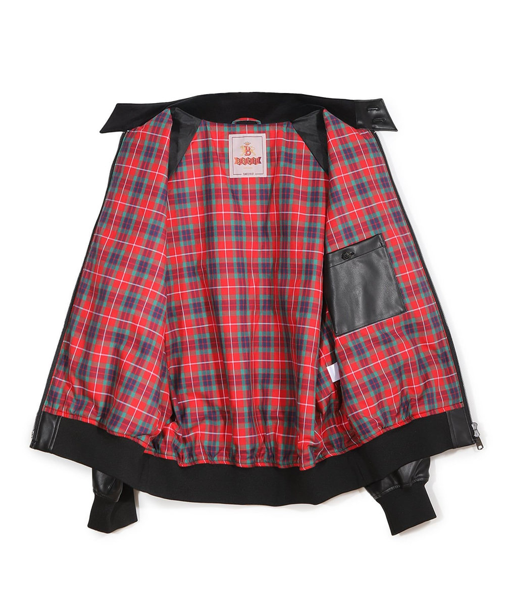 MEN'S BIGI 【BARACUTA/バラクータ】別注フェイクレザーG9ハリントンジャケット ブラック