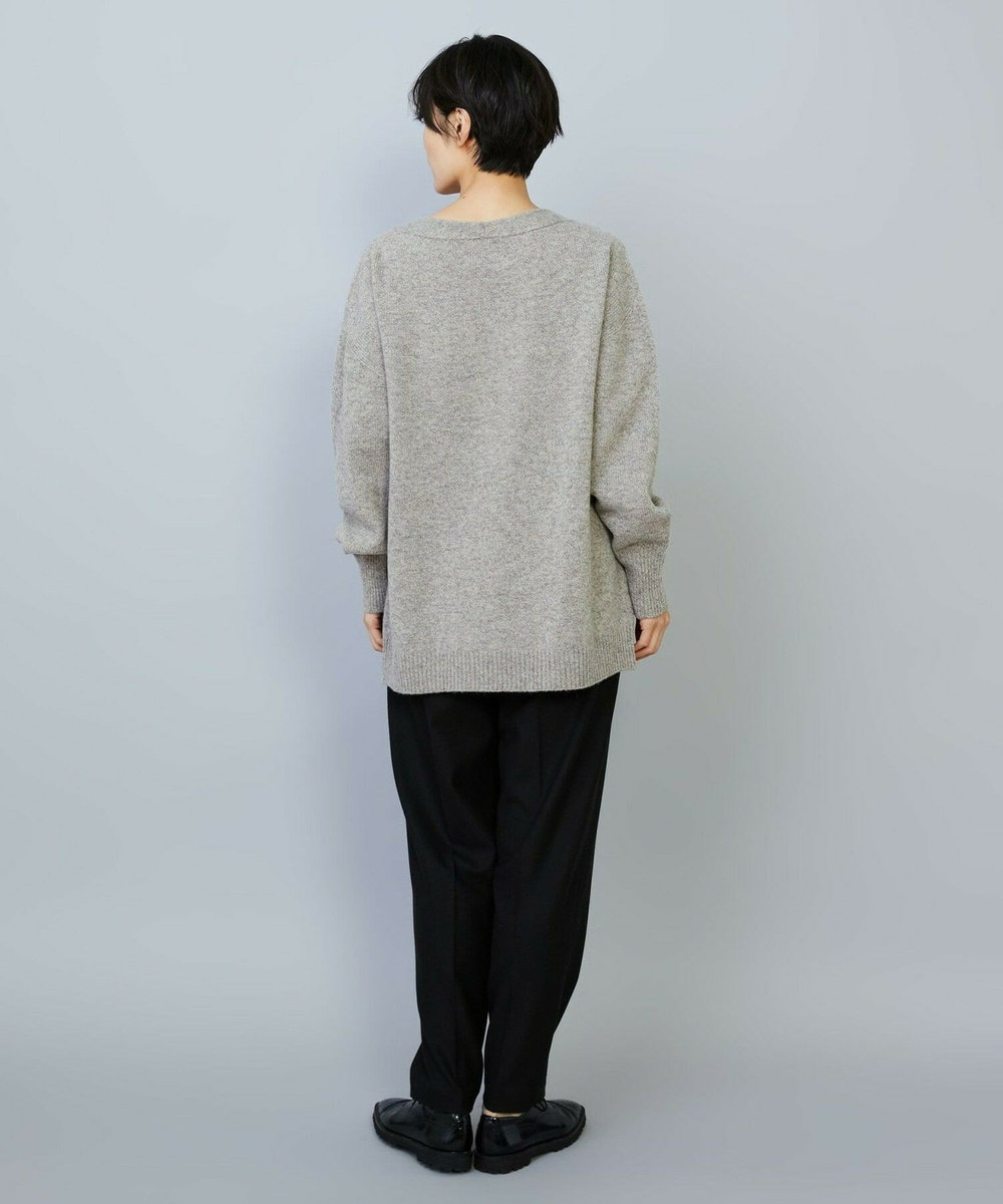 MOGA クーマラムカシミヤＶネックニット ベージュ