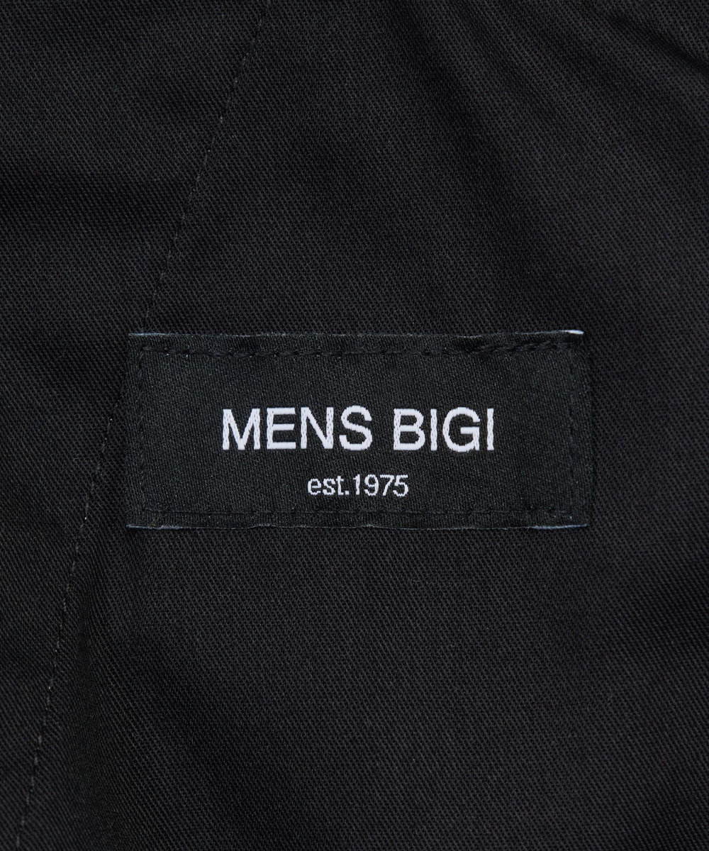 MEN'S BIGI シャドーヘリンボーンストレッチパンツ ライトグレー
