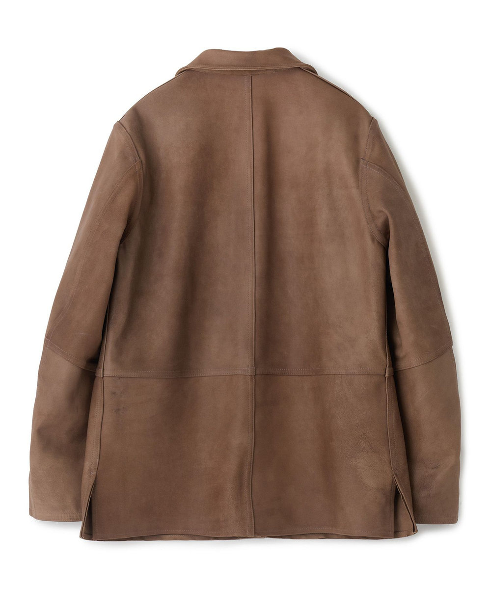 MEN'S BIGI ゴートスエード リバーシブル カバーオールブルゾン ベージュ