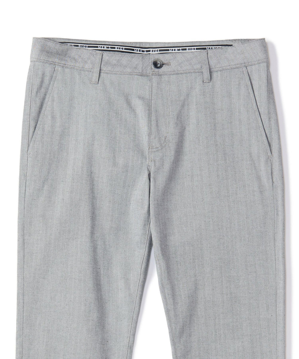 MEN'S BIGI シャドーヘリンボーンストレッチパンツ ライトグレー