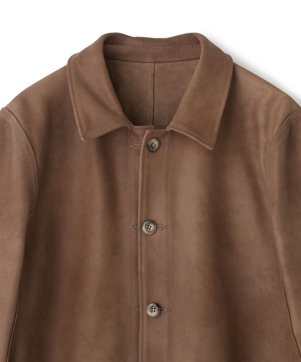 MEN'S BIGI ゴートスエード リバーシブル カバーオールブルゾン ベージュ