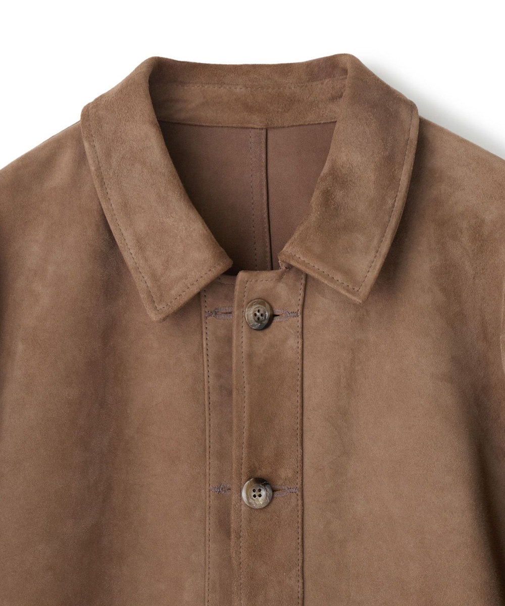 MEN'S BIGI ゴートスエード リバーシブル カバーオールブルゾン ベージュ