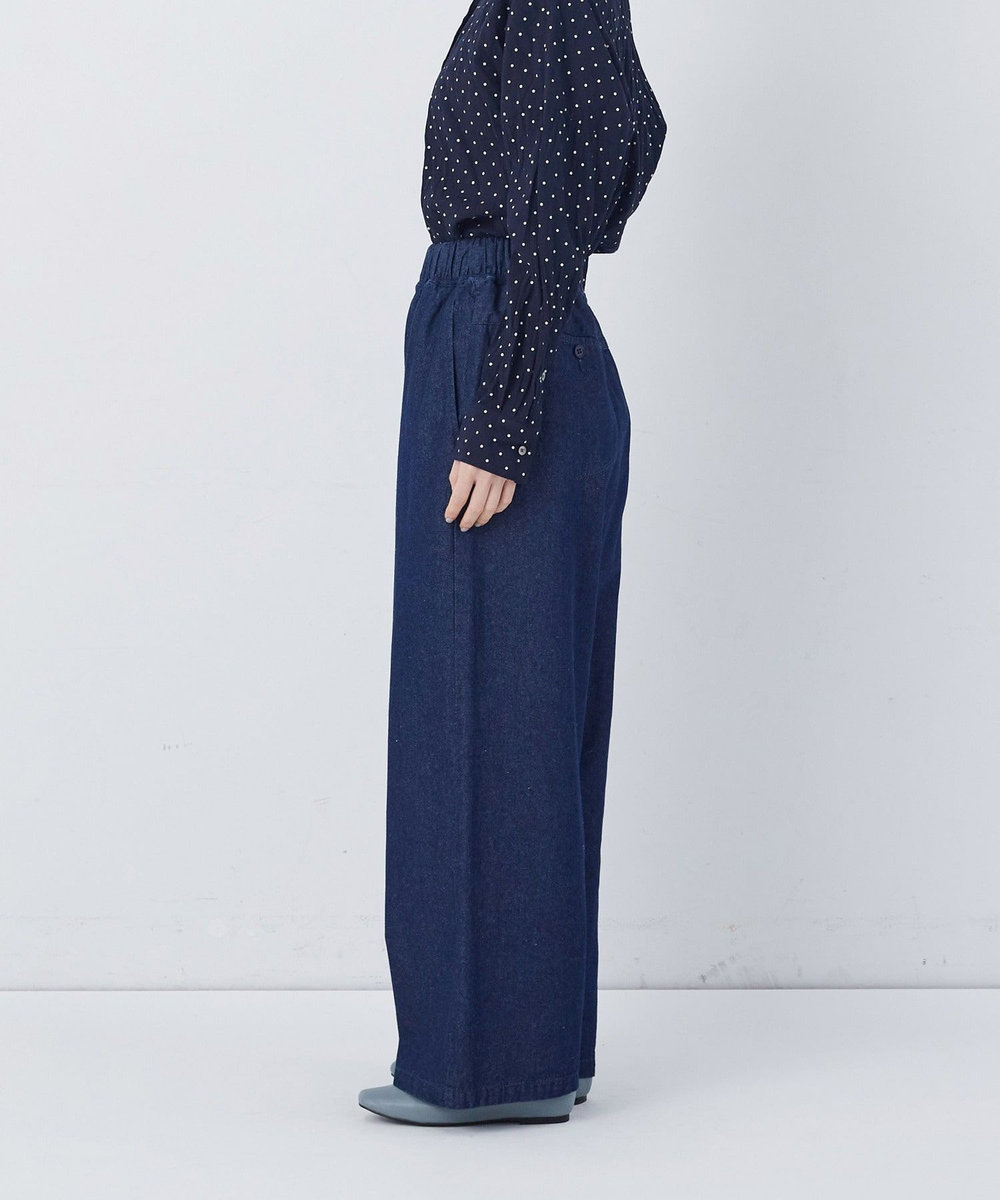 congés payés ADIEU TRISTESSE 【FAVE】ストレートパンツ インディゴブルー